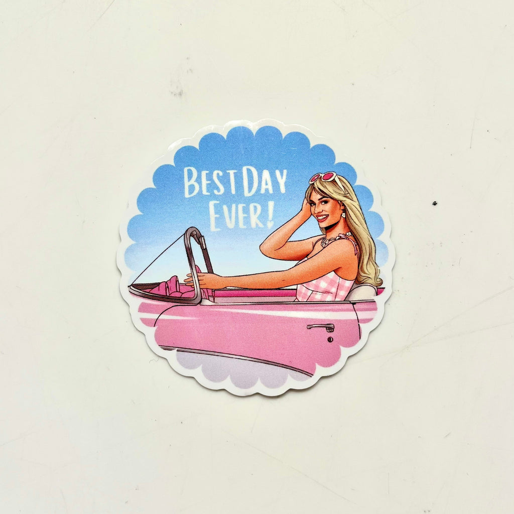 Best Day Ever Barbie Sticker