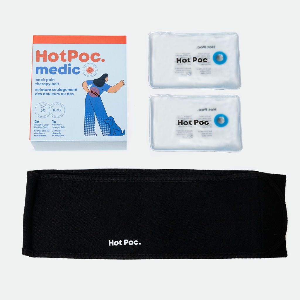 Ceinture réutilisable ajustable et sac chauffant réutilisable écologique (paquet de 2) - Hot Poc medic