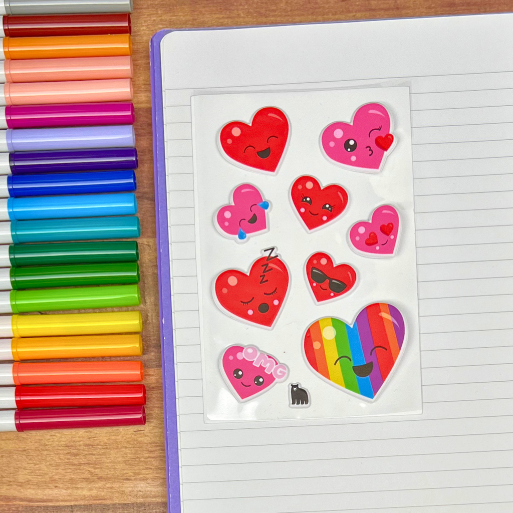 Cute Puffy Hearts