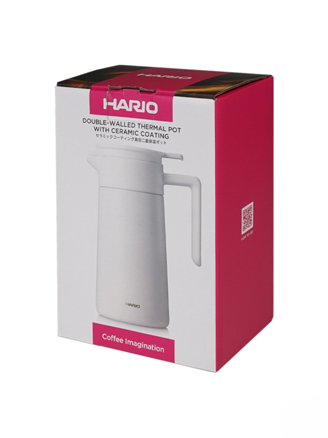 HARIO Double-Walled Thermal Pot (w/ Ceramic Coating) (600ml/20oz)