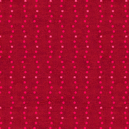 Stof - Fondamentalement - 4512-828 - Lignes pointillées rouges