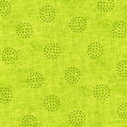 Stof - Basically - 4512-841 - Points circulaires citron vert