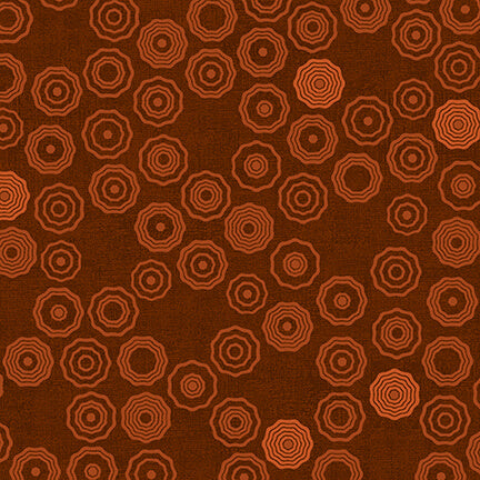 Stof - Basically - 4512-851 - Cercles Géo Marrons