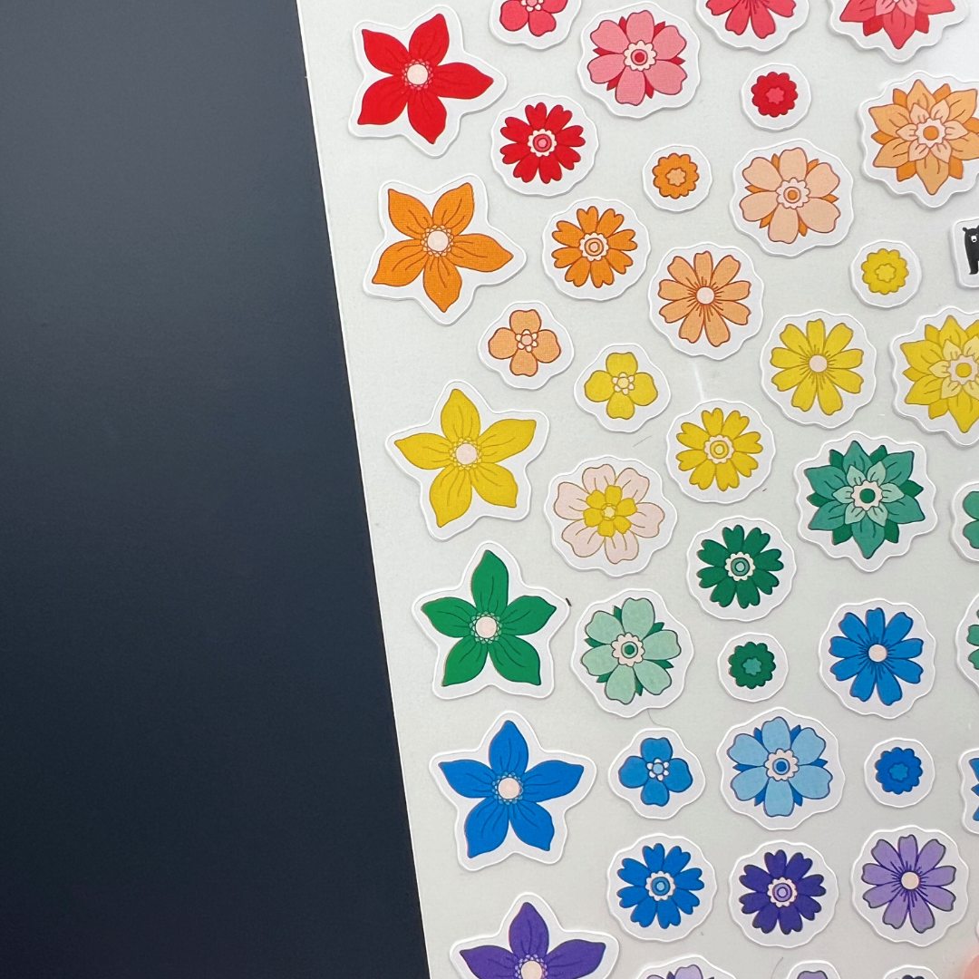 Rainbow Flowers