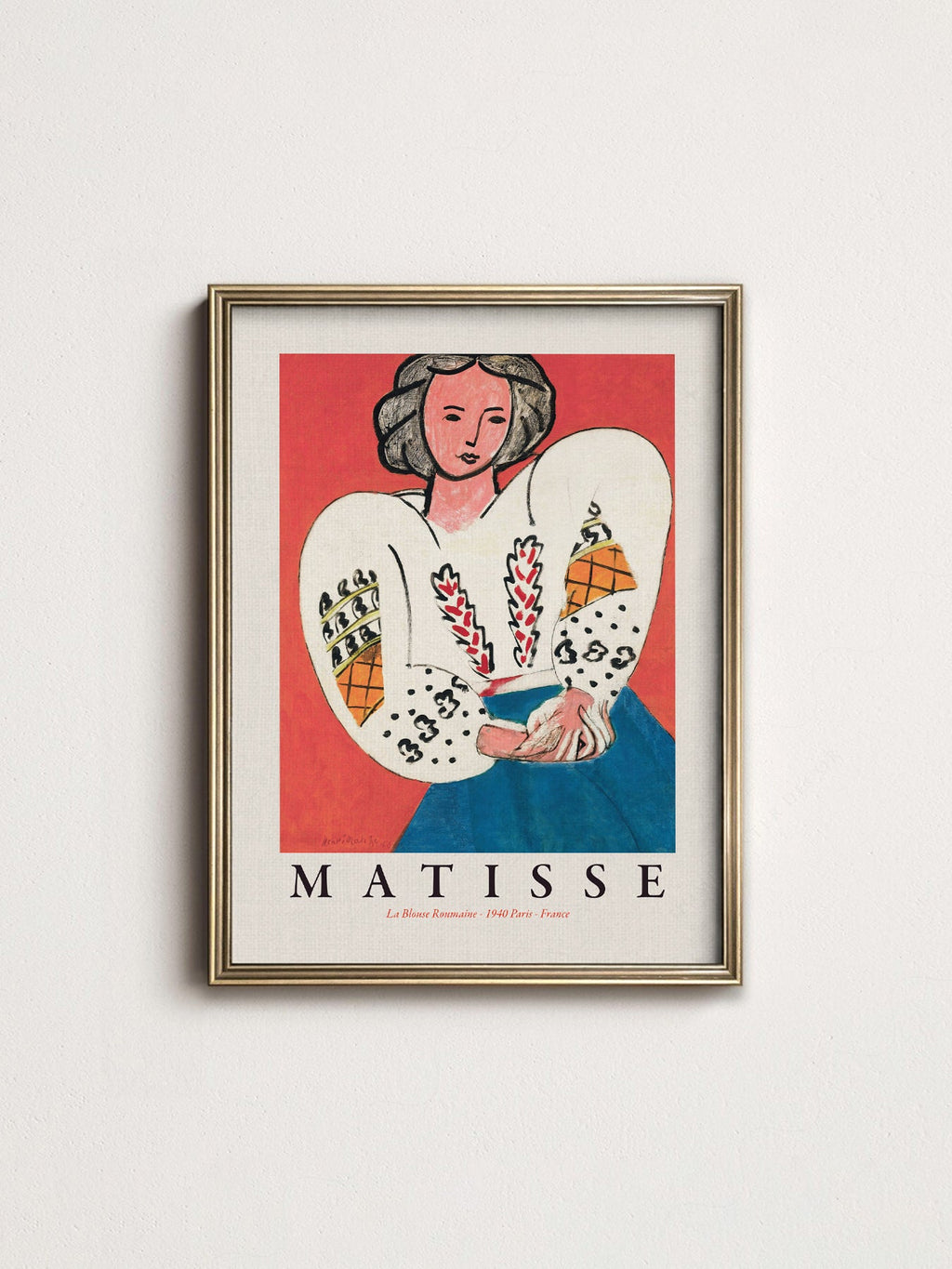 Henri Matisse La Blouse Roumaine Art Print – Colorful Modern Poster