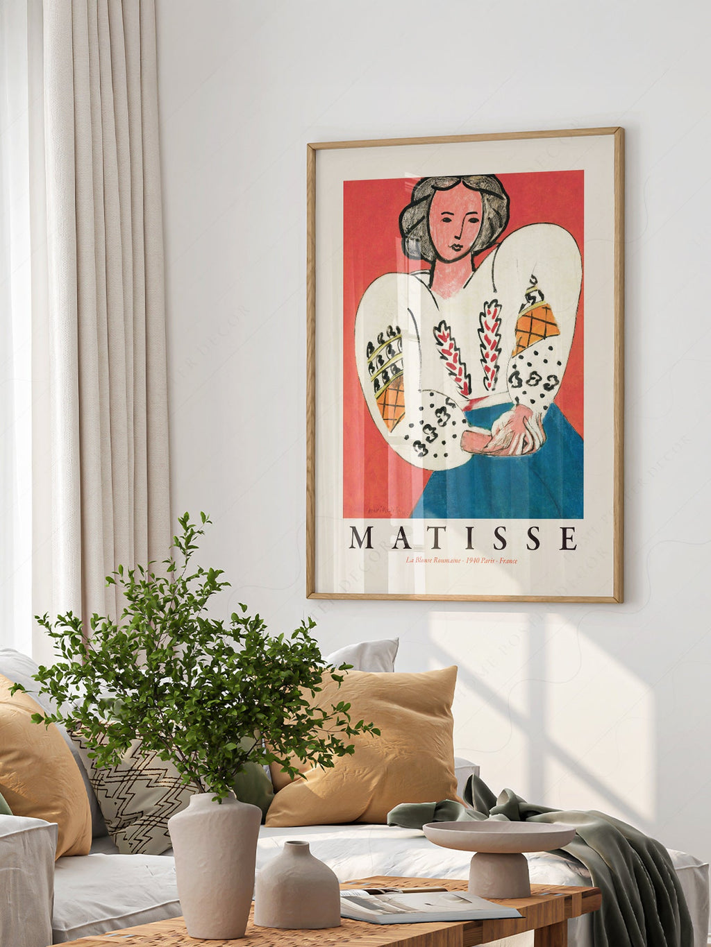 Henri Matisse La Blouse Roumaine Art Print – Colorful Modern Poster