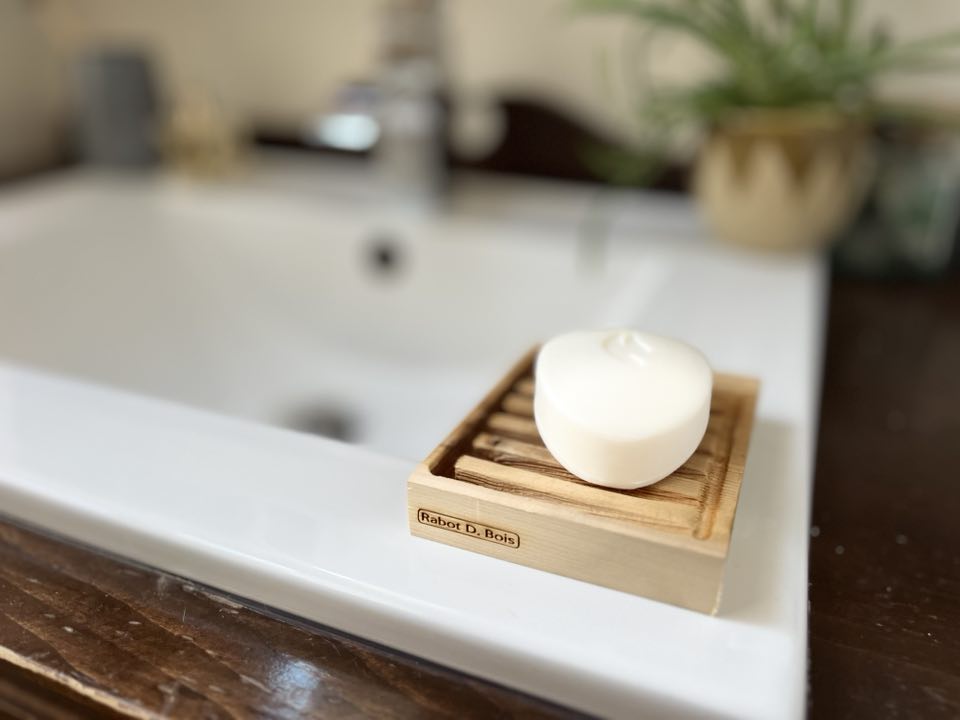 Wooden Soap Dish 'D-Coulé'