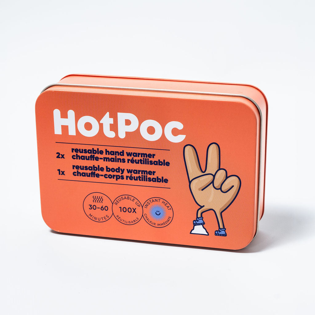 Ensemble HotPoc de chaufferettes réutilisables et écologiques pour mains et corps – Chaleur durable