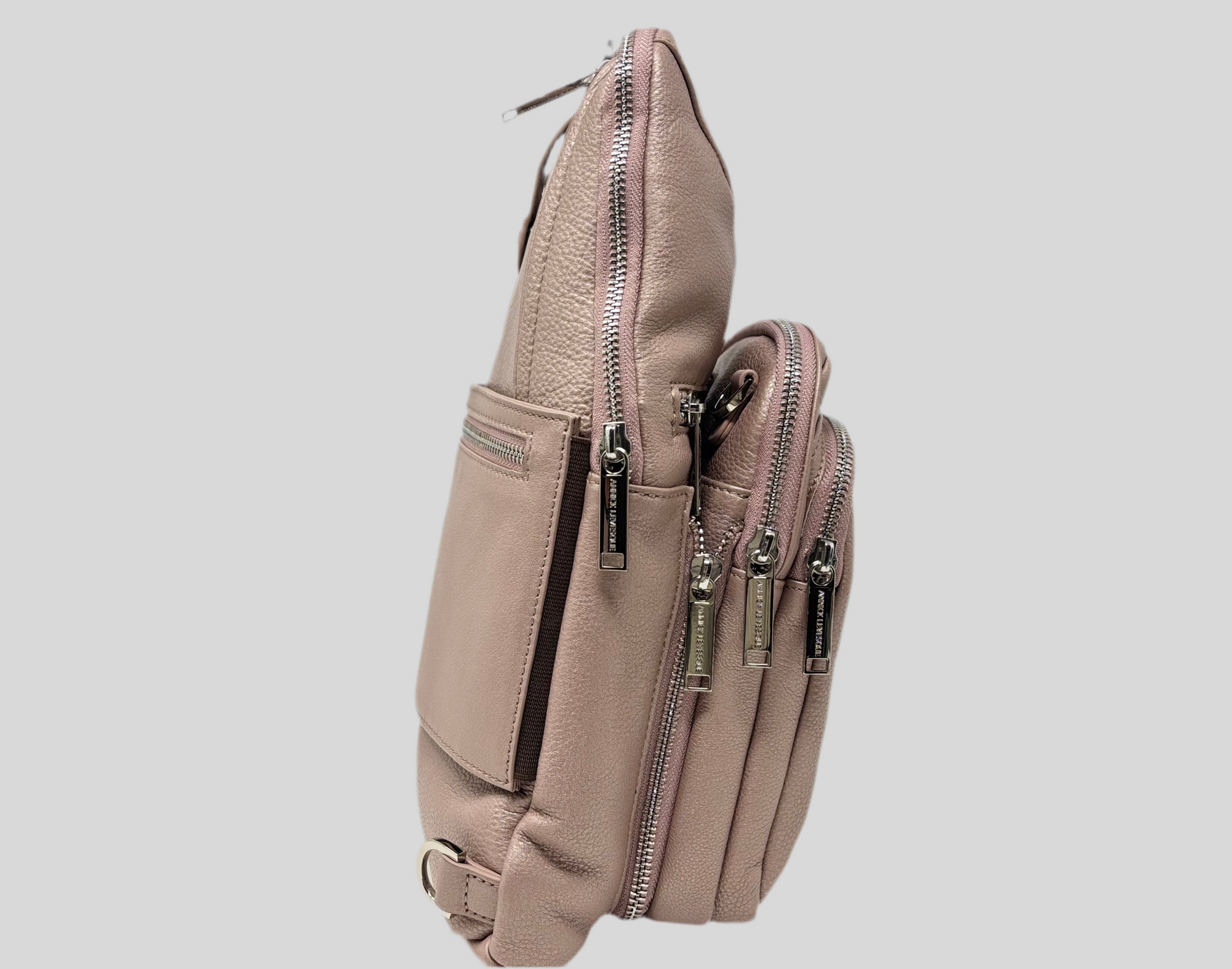 Sac bandoulière 3 en 1 Unisexe avec section pour carte RFID, Platine Gabriel