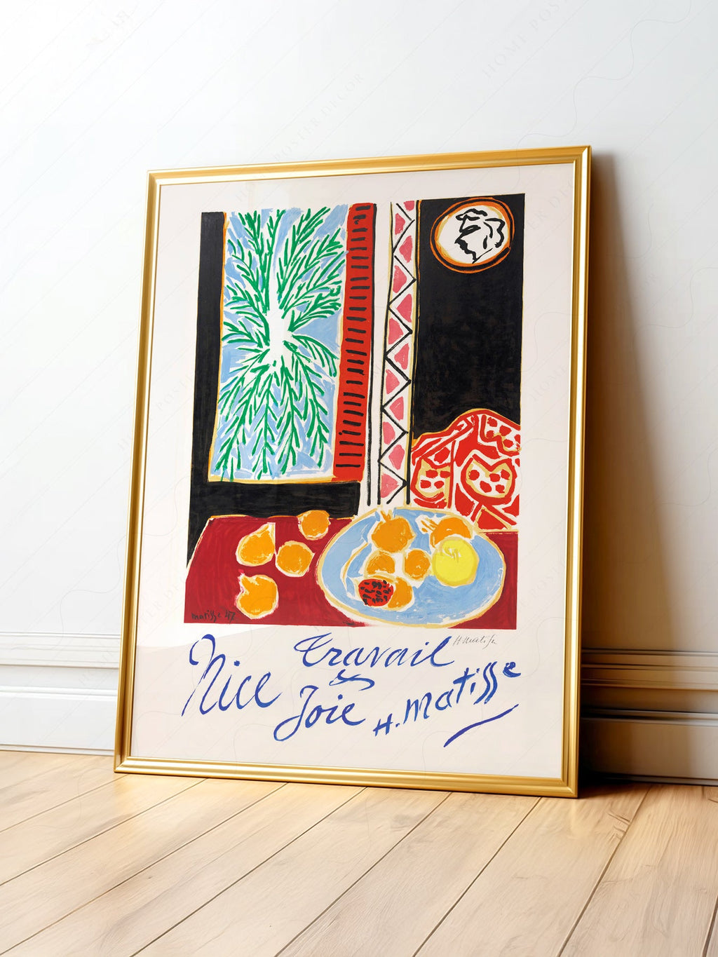 Henri Matisse Nice Travail et Joie Art Print – Modern Wall Decor Poster