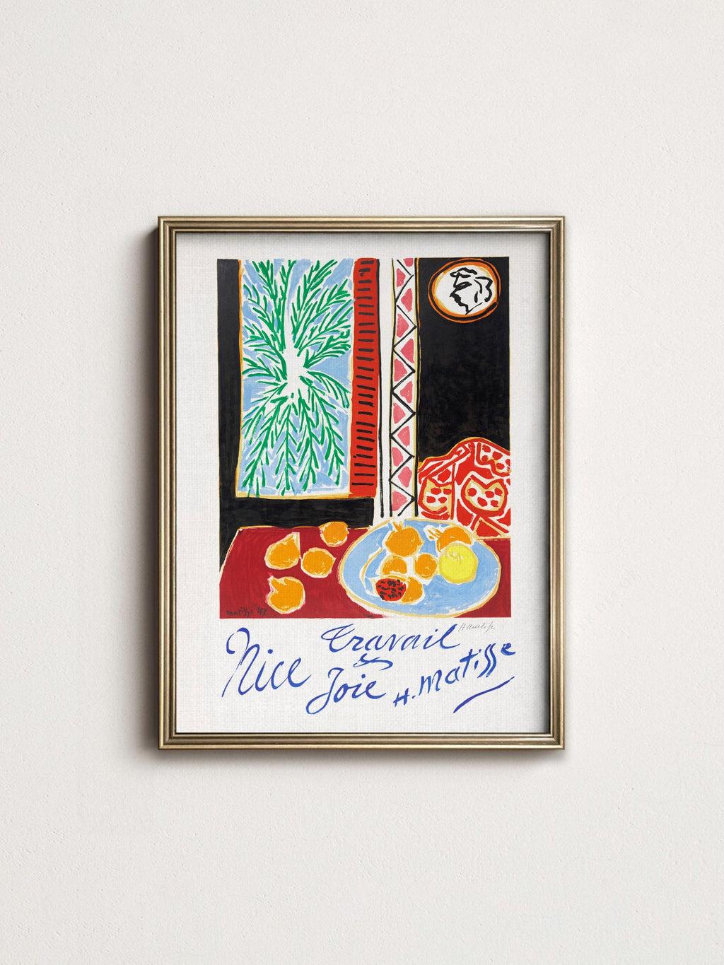 Henri Matisse Nice Travail et Joie Art Print – Modern Wall Decor Poster