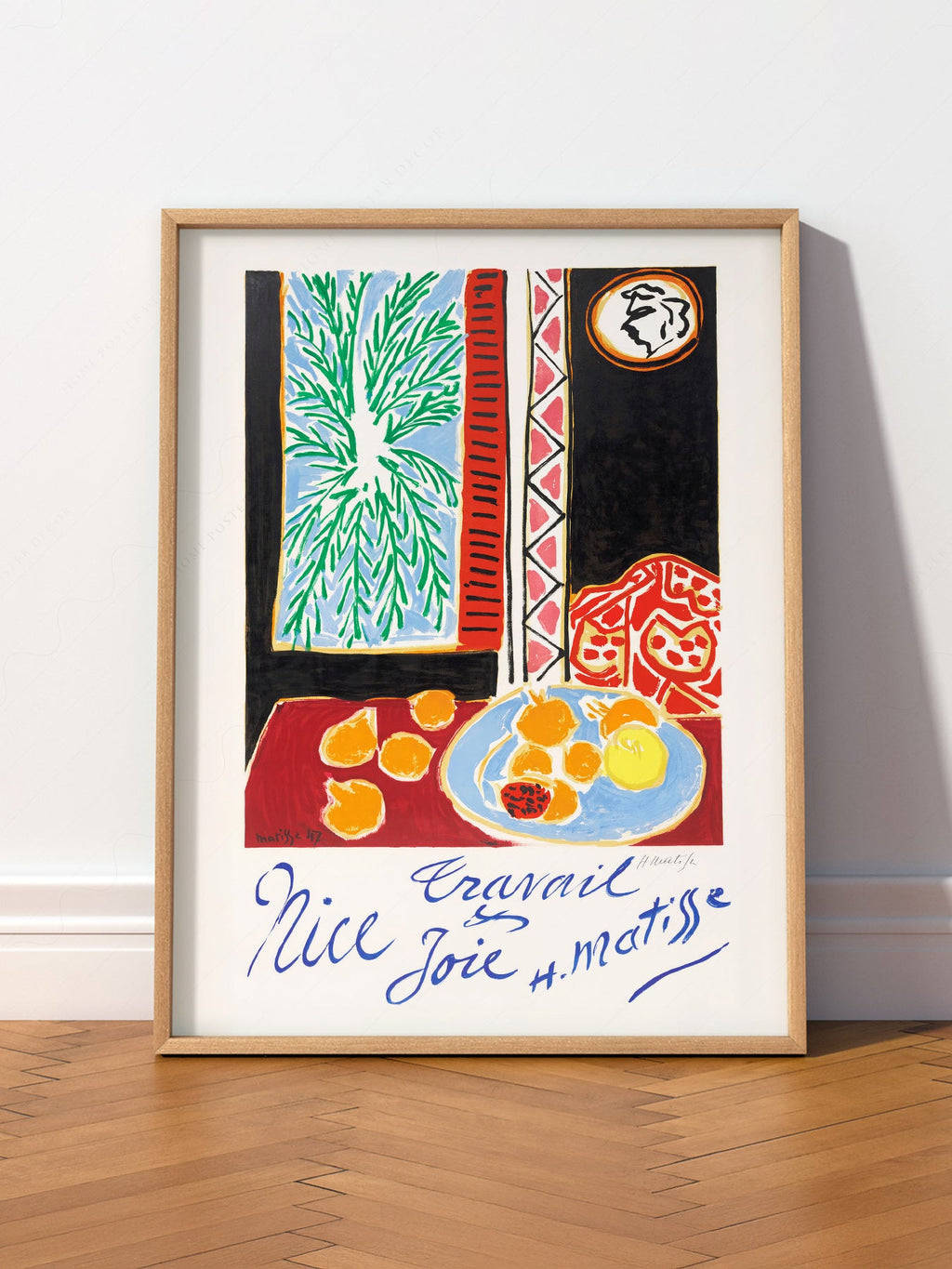 Henri Matisse Nice Travail et Joie Art Print – Modern Wall Decor Poster
