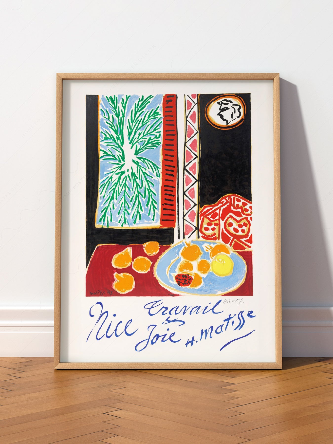 Henri Matisse Nice Travail et Joie Art Print – Modern Wall Decor Poster