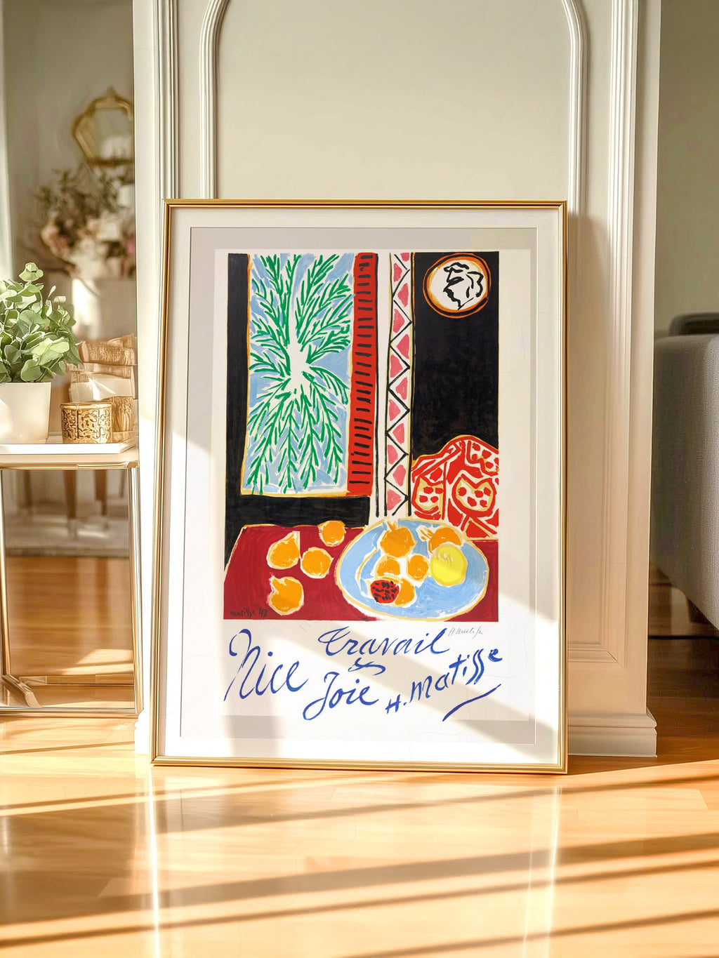 Henri Matisse Nice Travail et Joie Art Print – Modern Wall Decor Poster