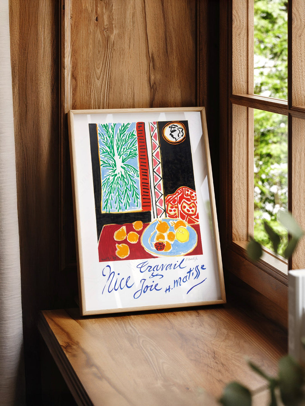 Henri Matisse Nice Travail et Joie Art Print – Modern Wall Decor Poster