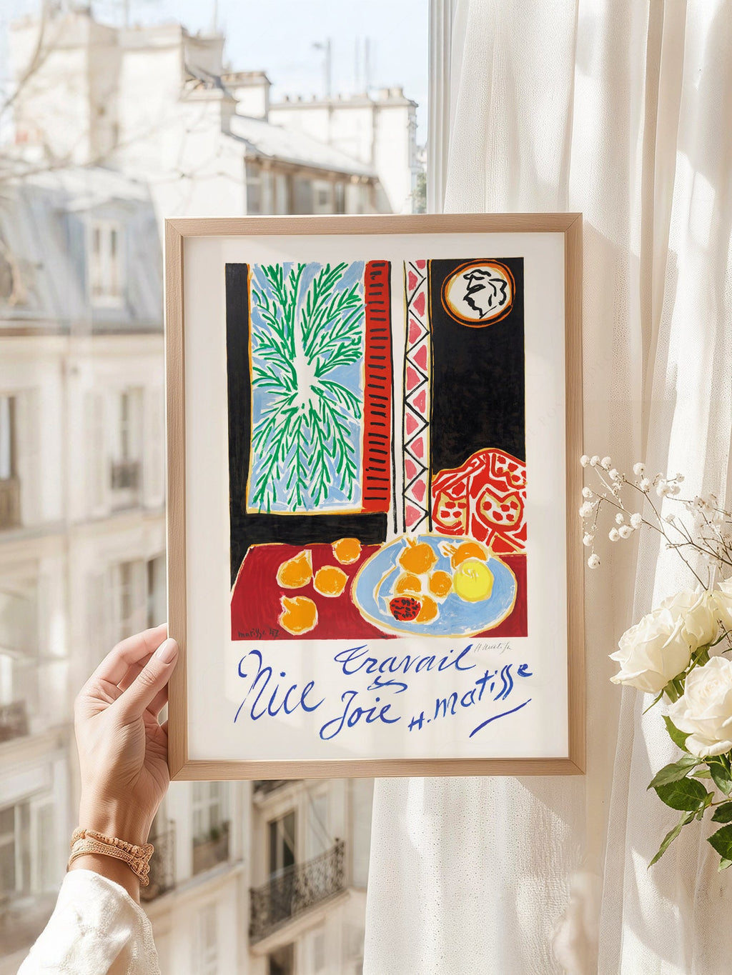 Henri Matisse Nice Travail et Joie Art Print – Modern Wall Decor Poster