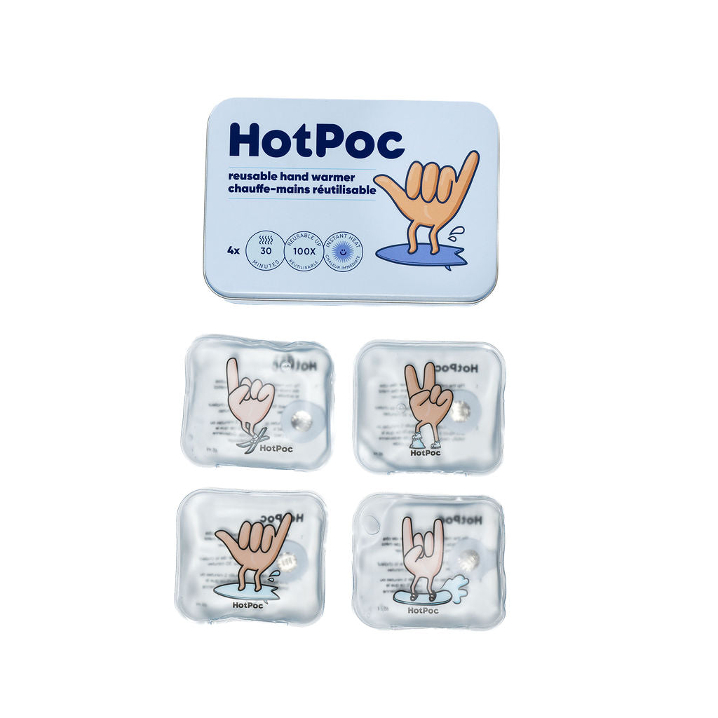 Hot Poc Eco-Friendly Reusable Hand Warmers (4-Pack)