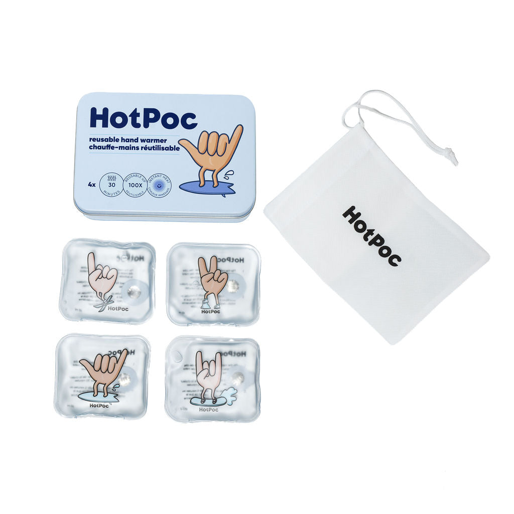 Hot Poc Eco-Friendly Reusable Hand Warmers (4-Pack)