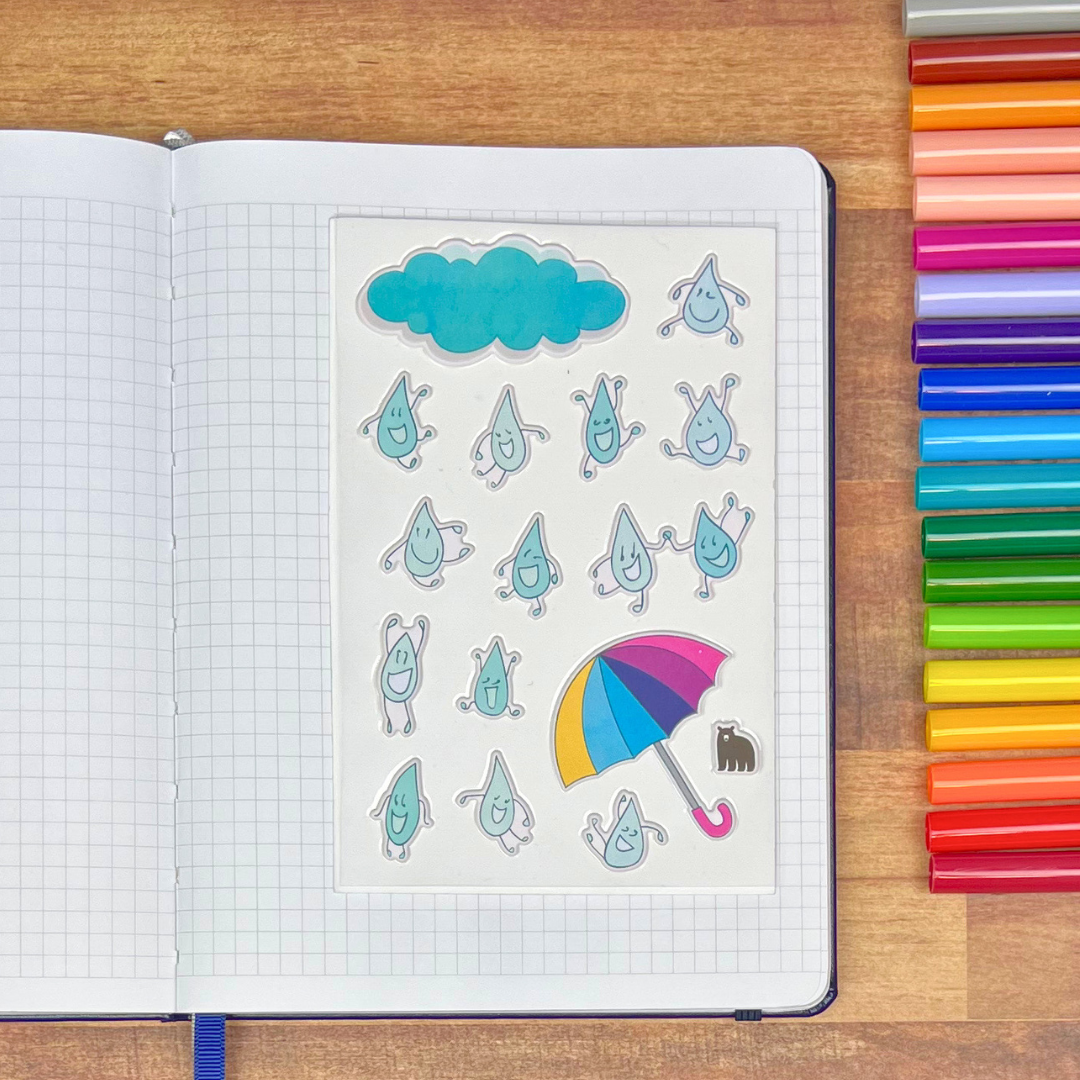 Puffy Rain Drops