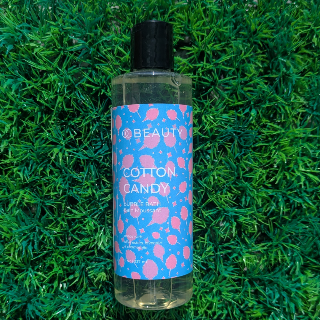 Bain moussant à la barbe à papa