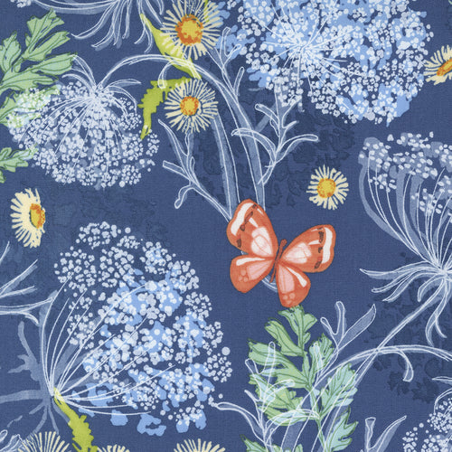 Fleurs sauvages de Robin Pickens - Bleu marine