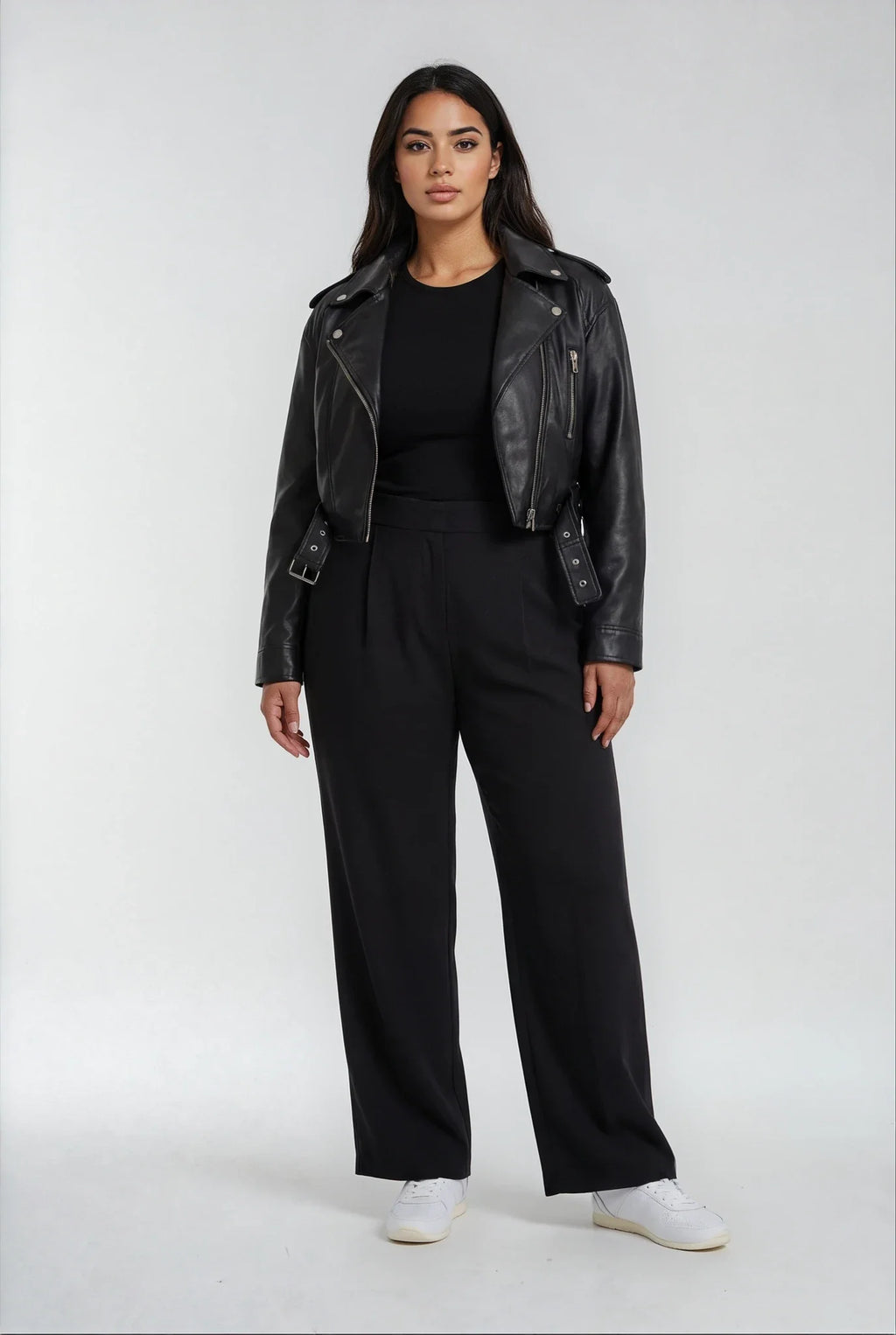 Luxeflow - Elevated Wide Leg Sweatpants Trouser Pants Black