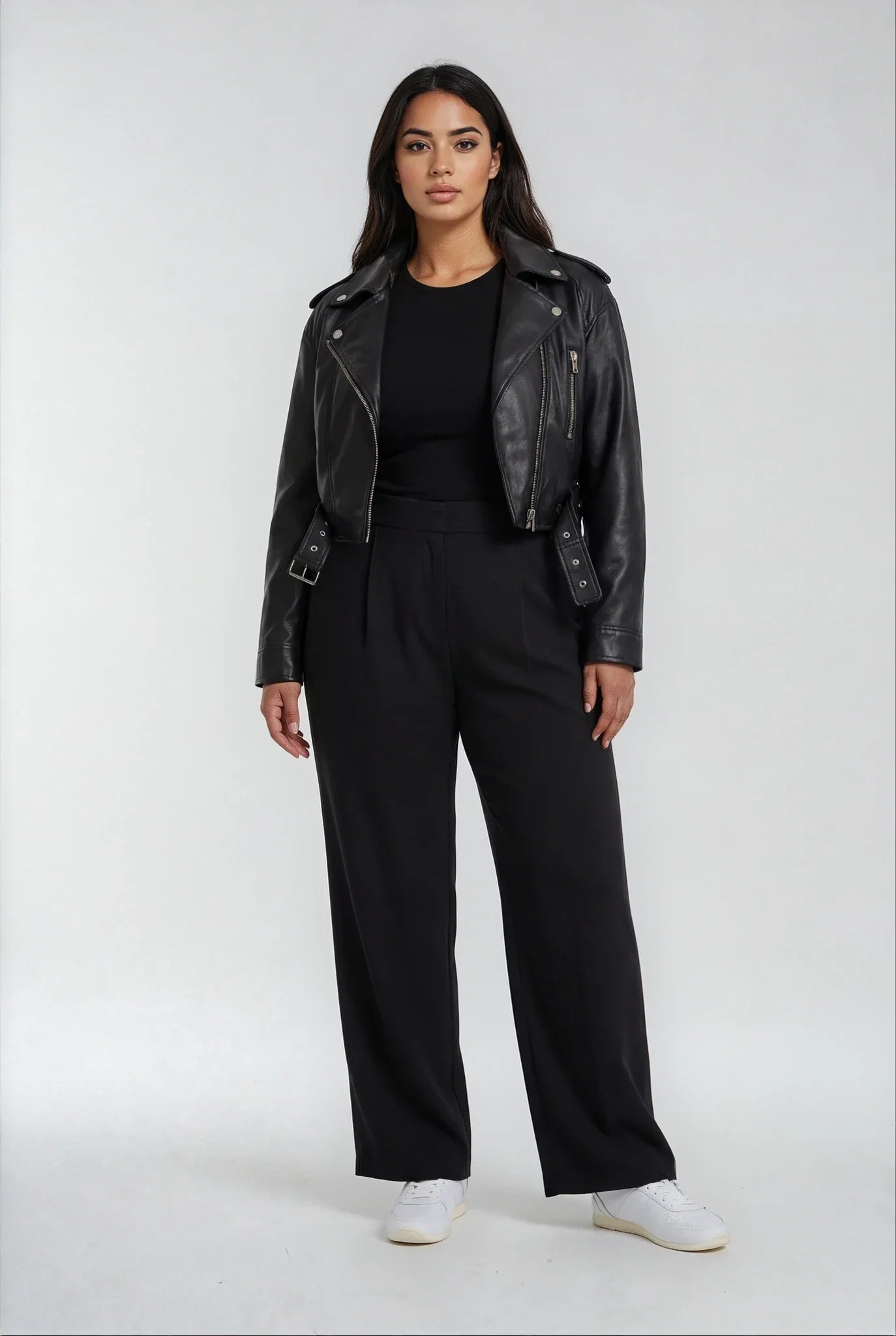 Luxeflow - Elevated Wide Leg Sweatpants Trouser Pants Black