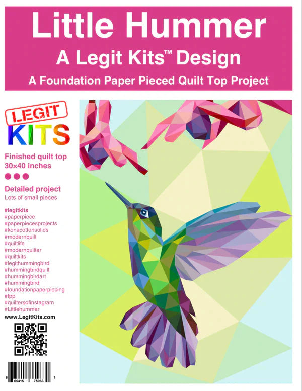 LEGIT KITS, Little Hummer Quilt Kit (Fabric Only)