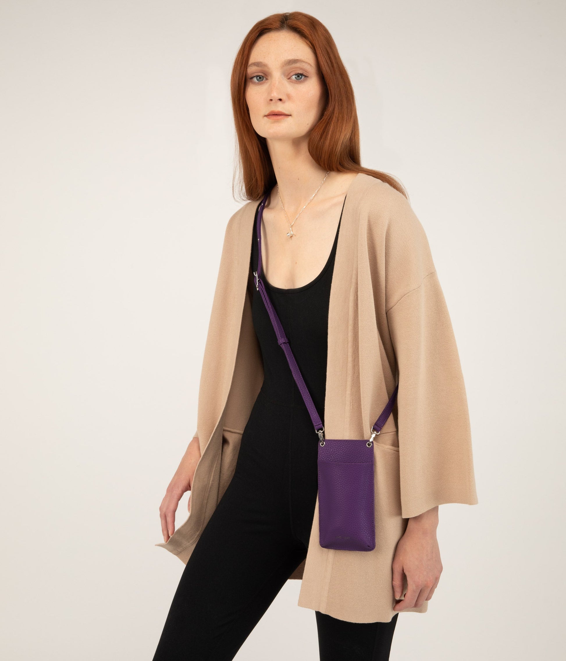 Sac bandoulière vegan pour téléphone CUE - Purity