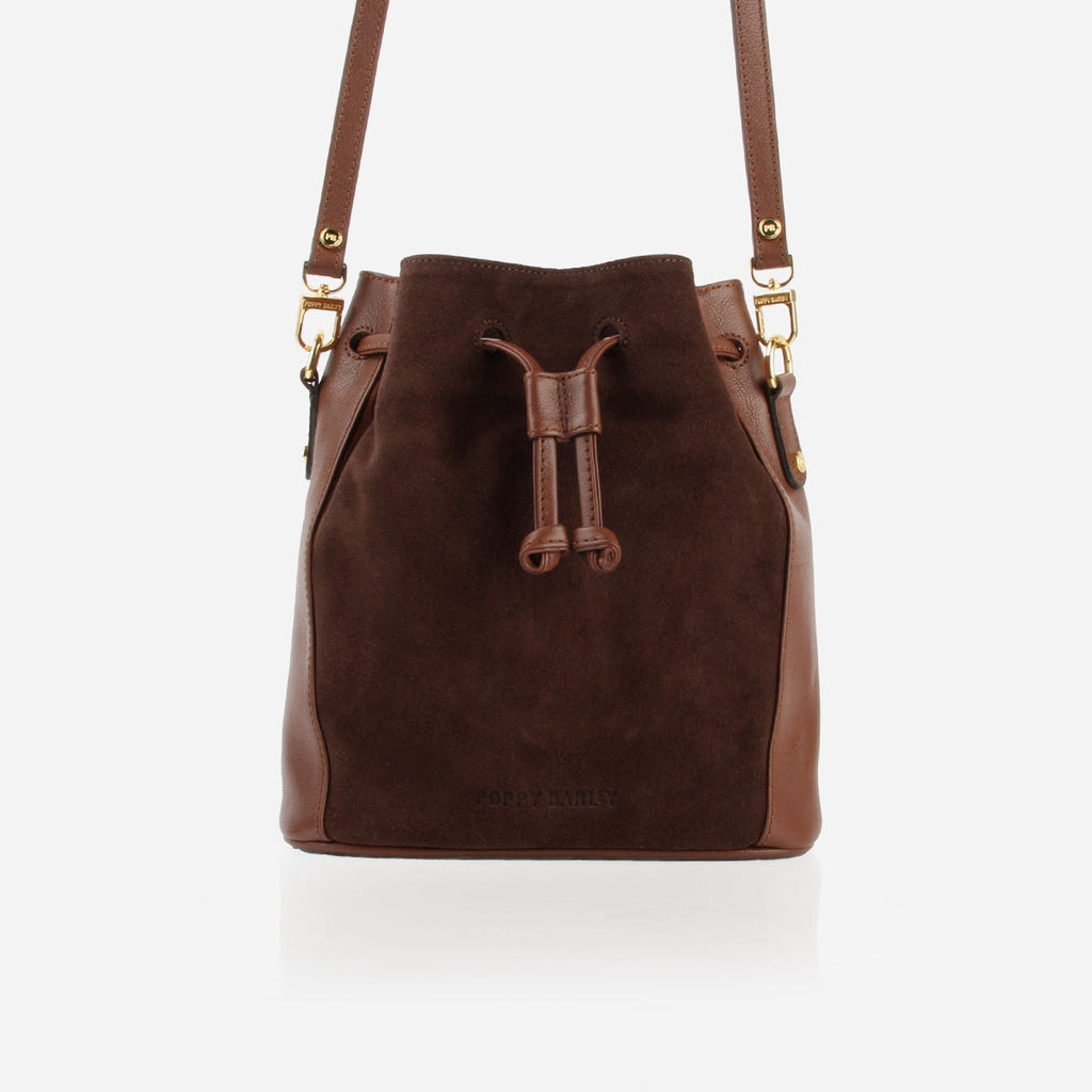 The Bondi Bucket Bag French Press Suede