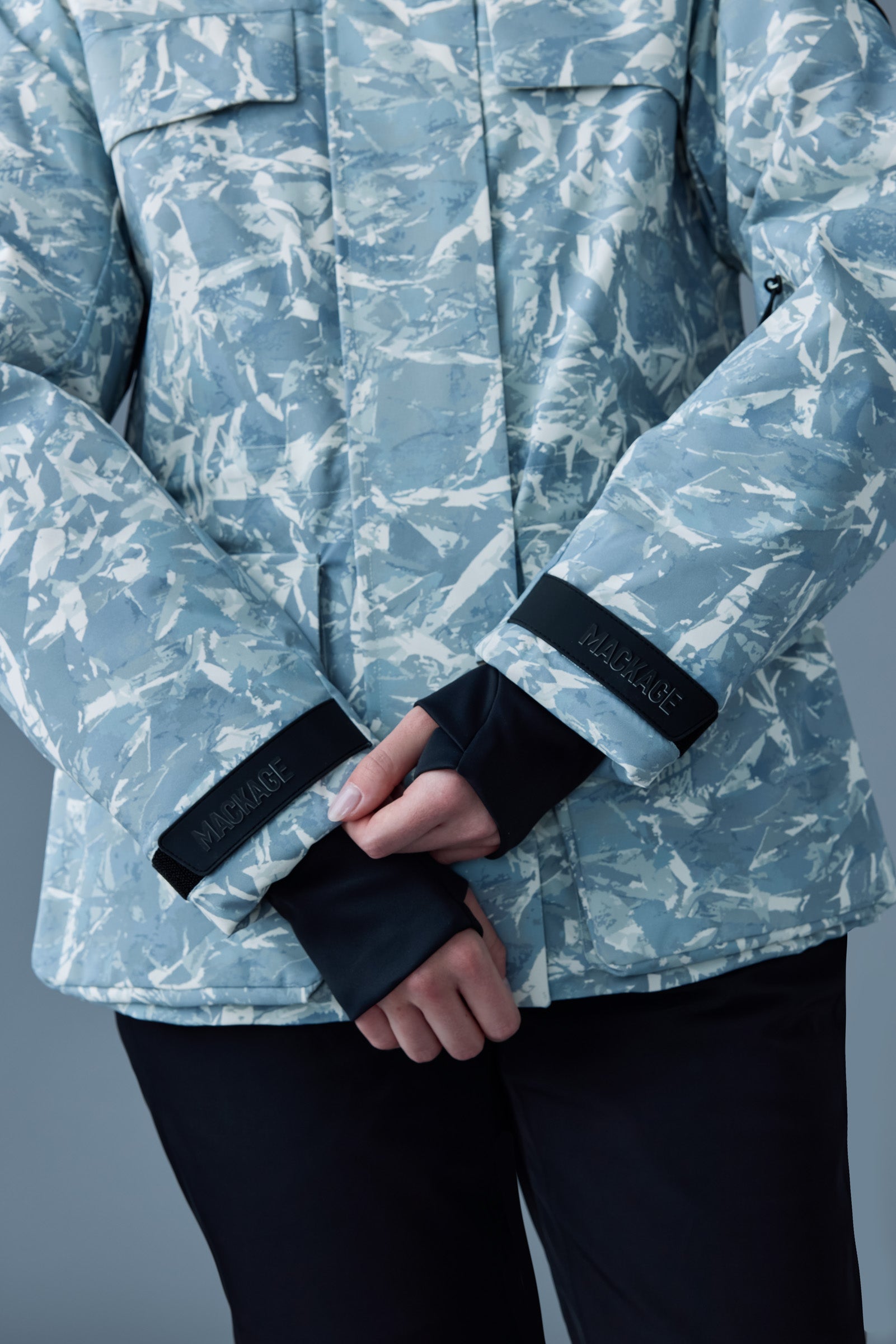 Veste de ski en duvet à imprimé Frost ICLYN-FP