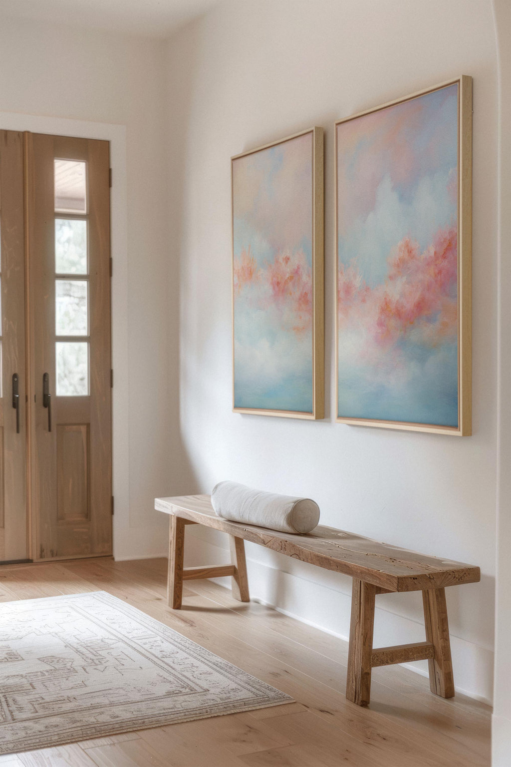 MYSTIC SUNSET DUO (2 Stretched Canvas Artworks)