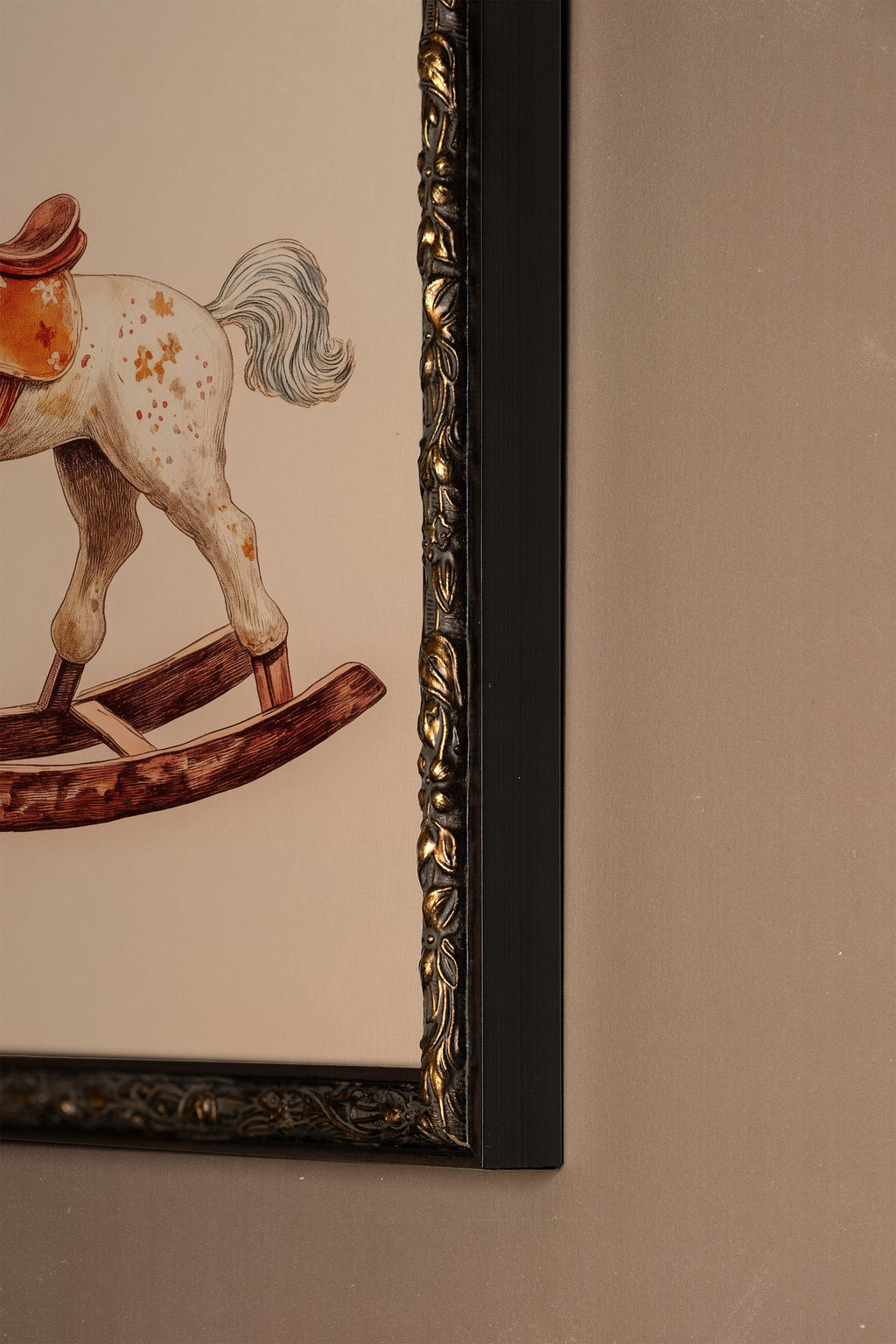 Vintage Bronze Rocking Horse
