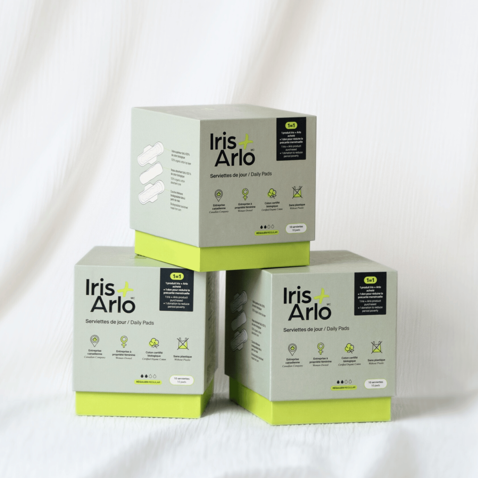 100% Organic Cotton Daily Pads