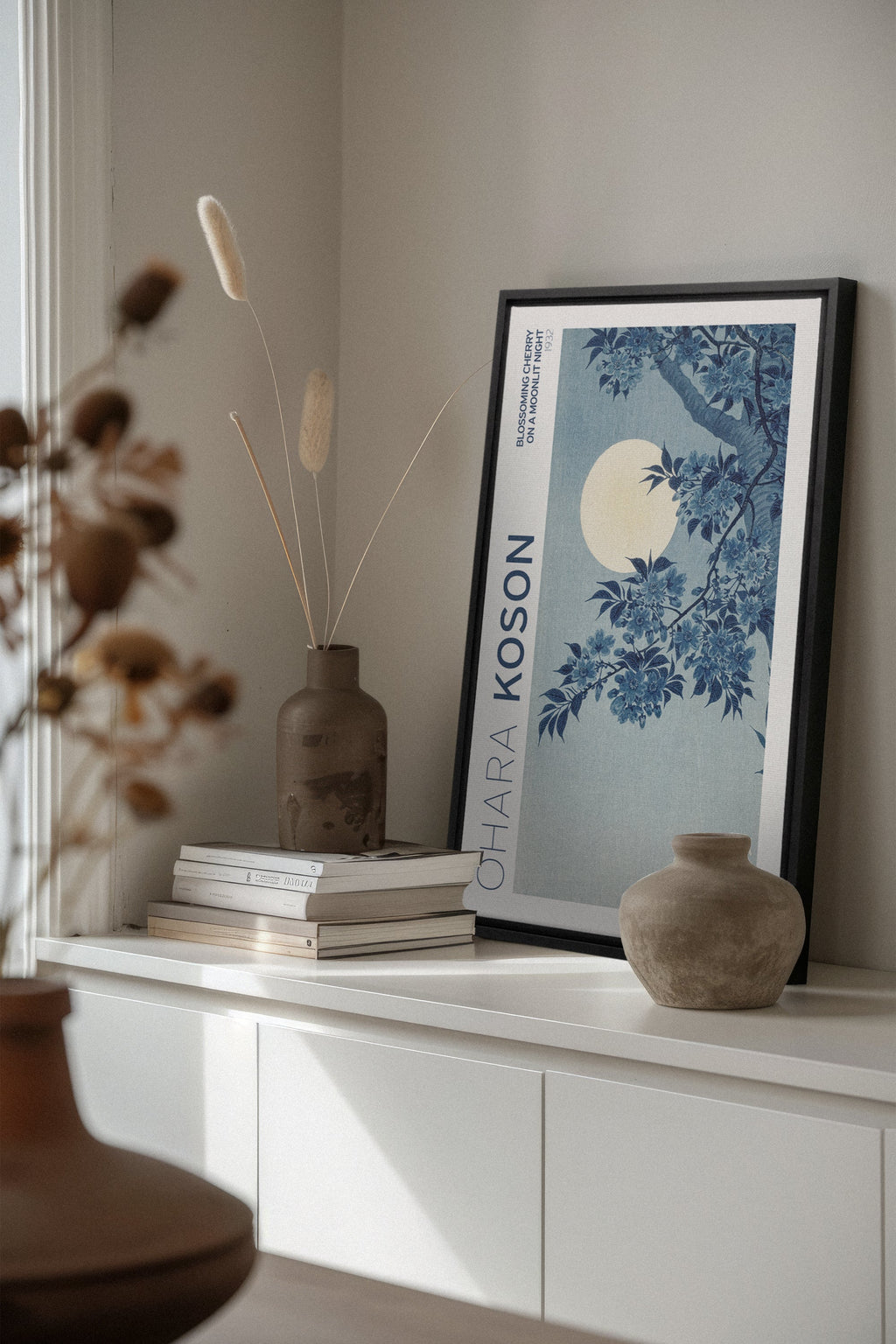 BLOSSOMING CHERRY, Stretched Canvas Artwork
