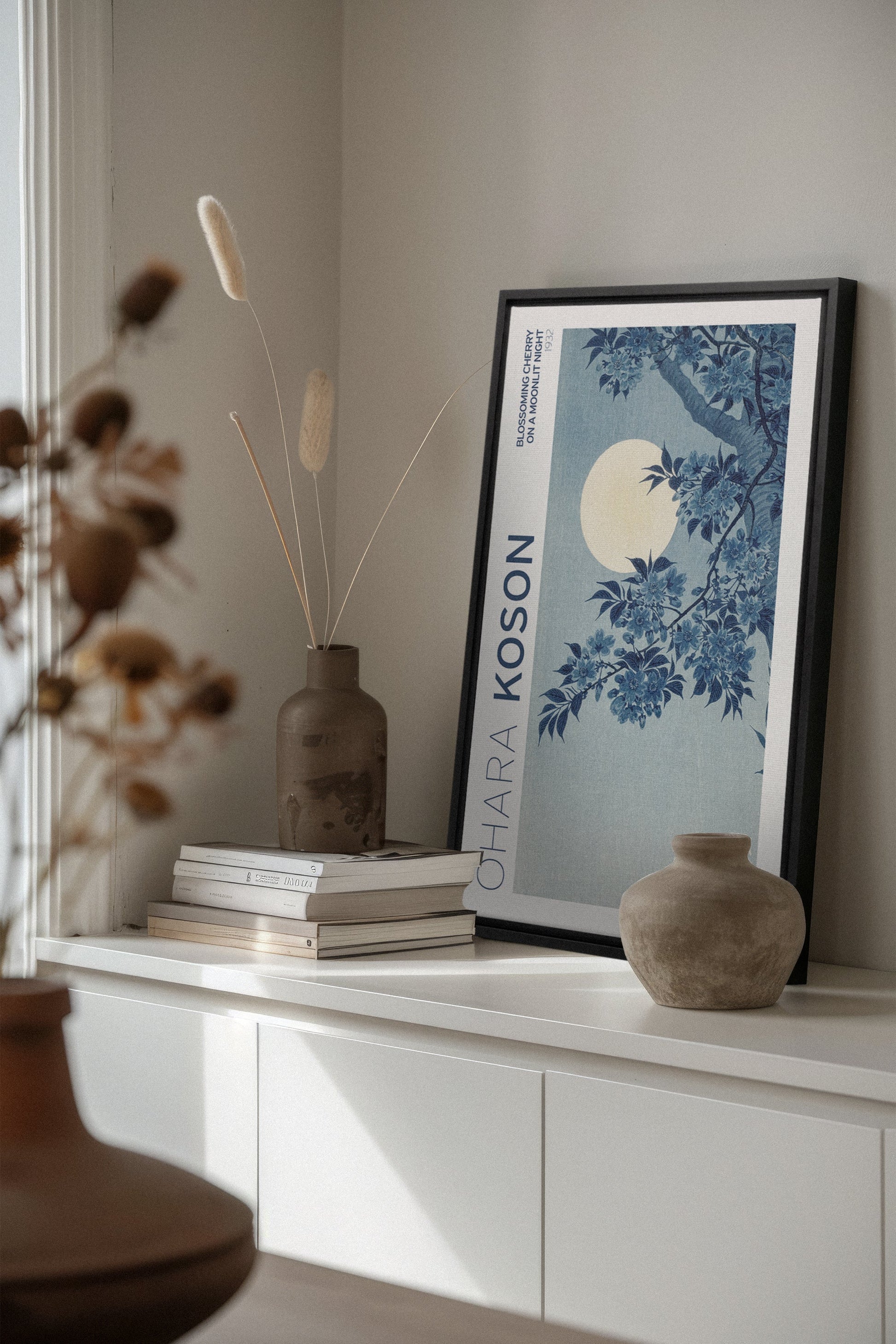 BLOSSOMING CHERRY, Stretched Canvas Artwork