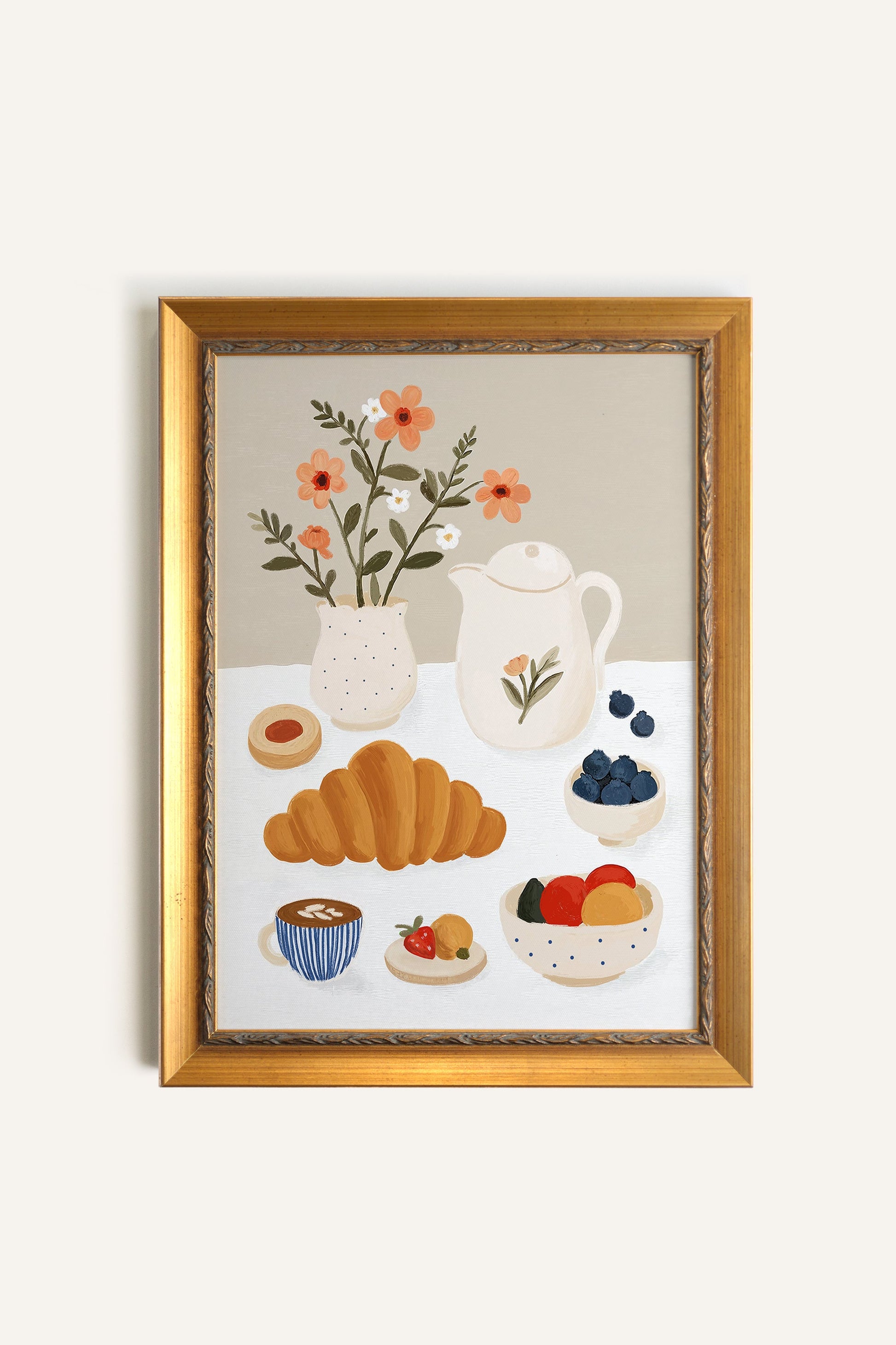 Vintage Floral Breakfast Frame