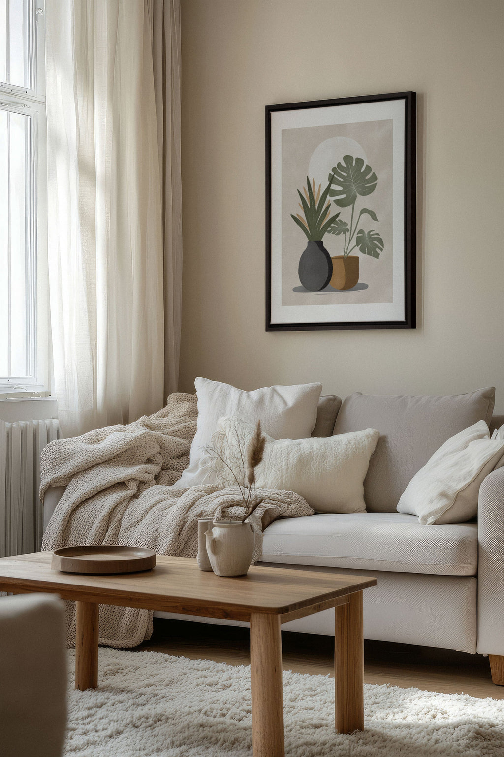 DESERT GREENS, Stretched Canvas Artwork