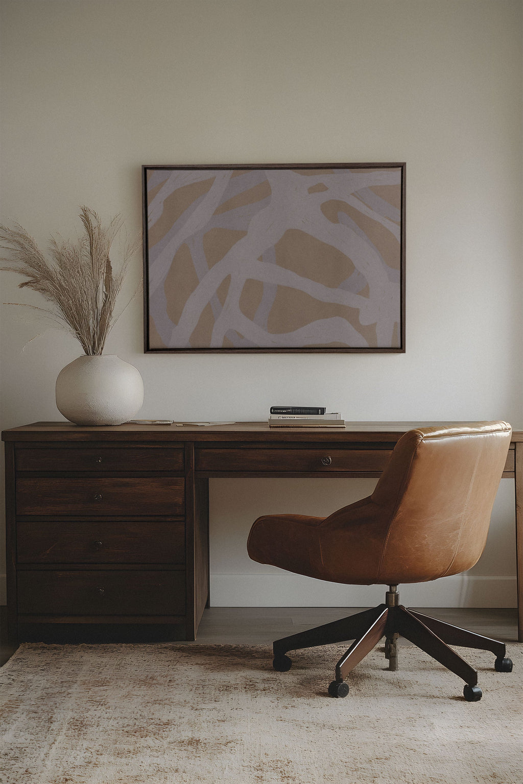 Natural Weaving, Stretched Canvas Artwork