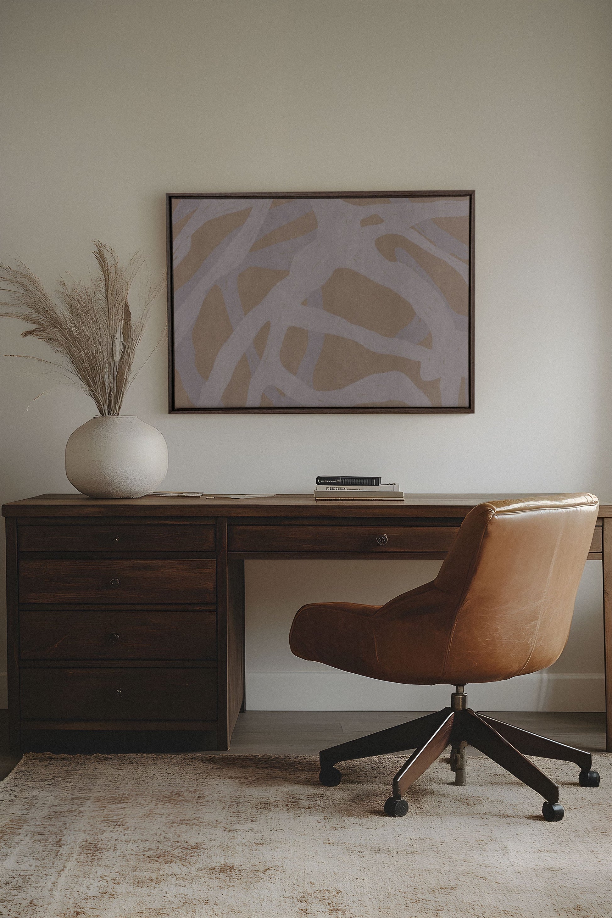 Natural Weaving, Stretched Canvas Artwork