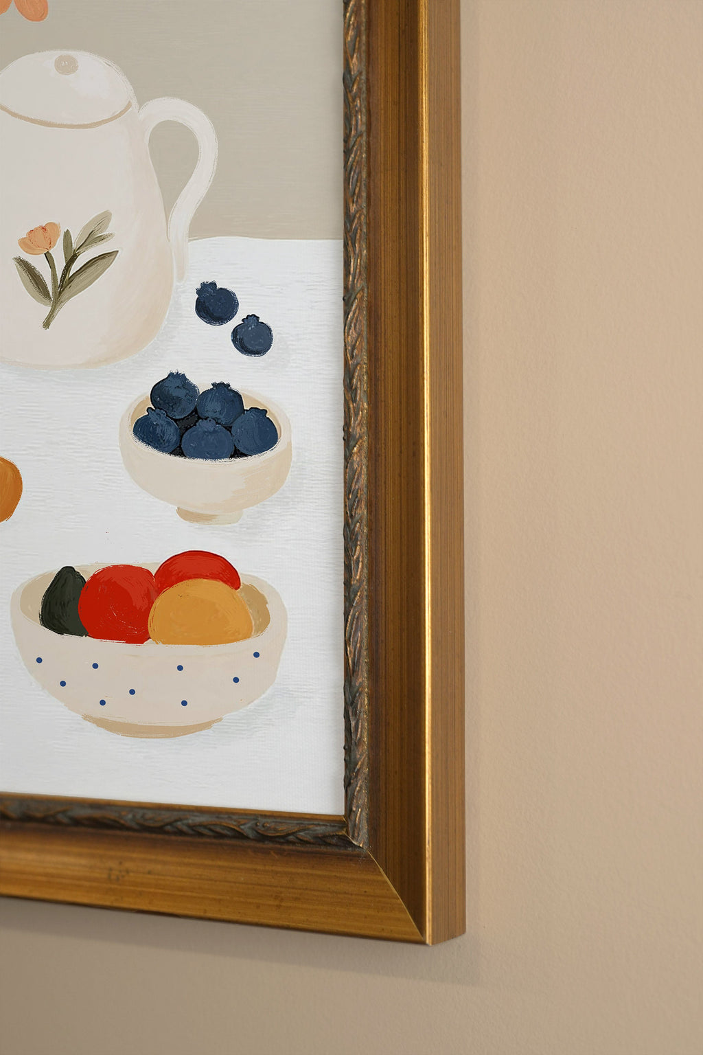 Vintage Floral Breakfast Frame