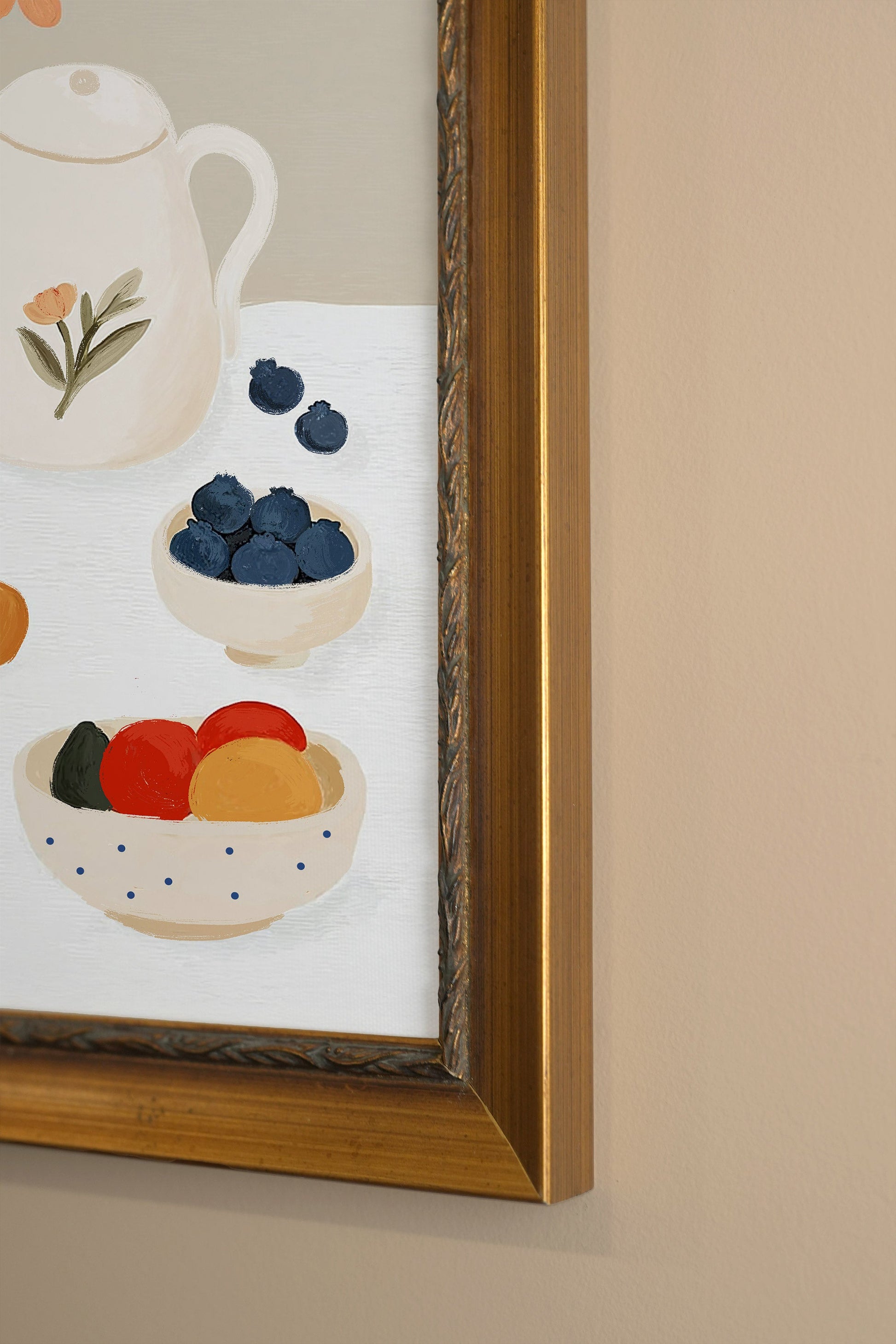 Vintage Floral Breakfast Frame