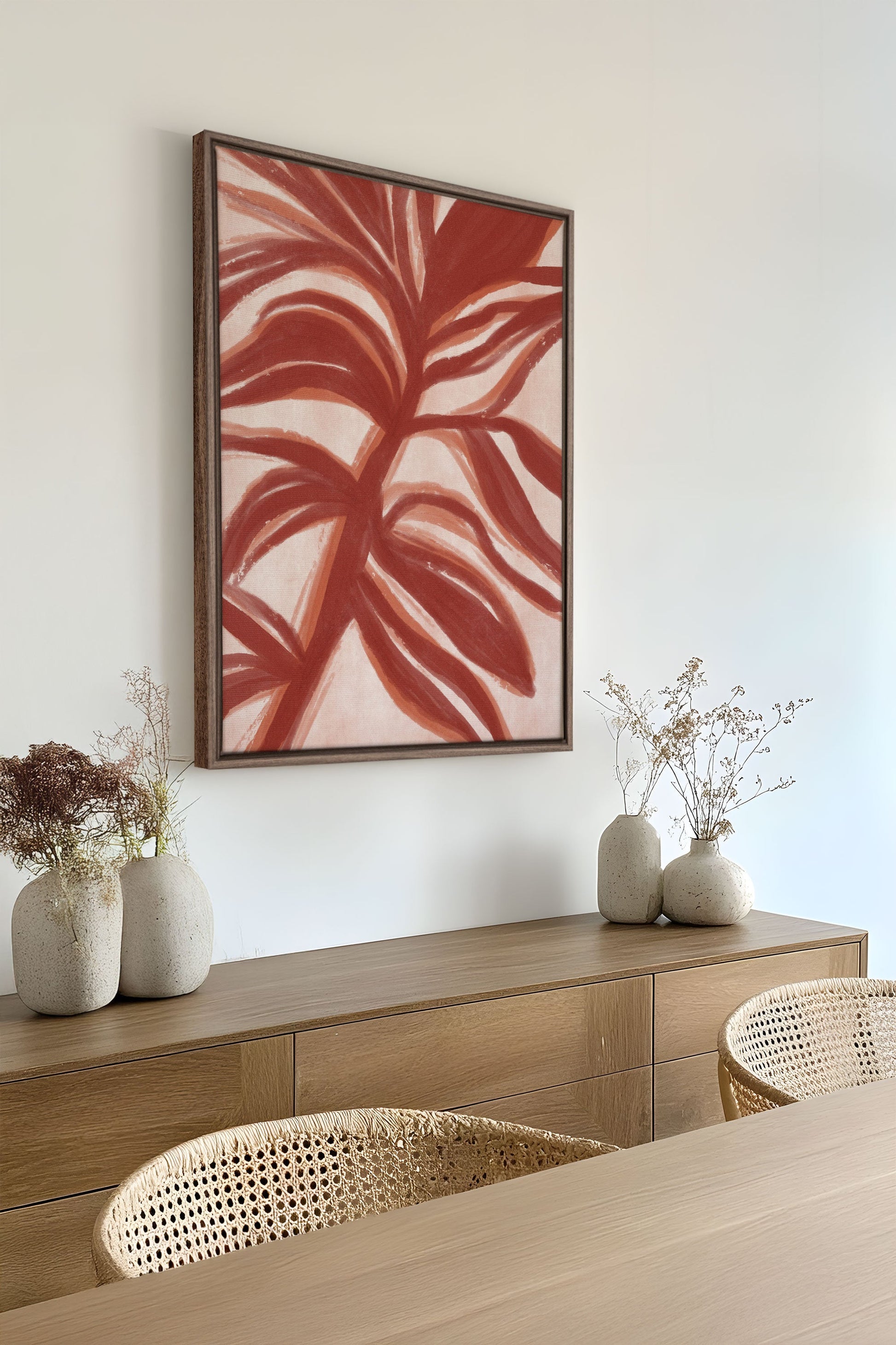 BOTANIC FLAME, Stretched Canvas Artwork