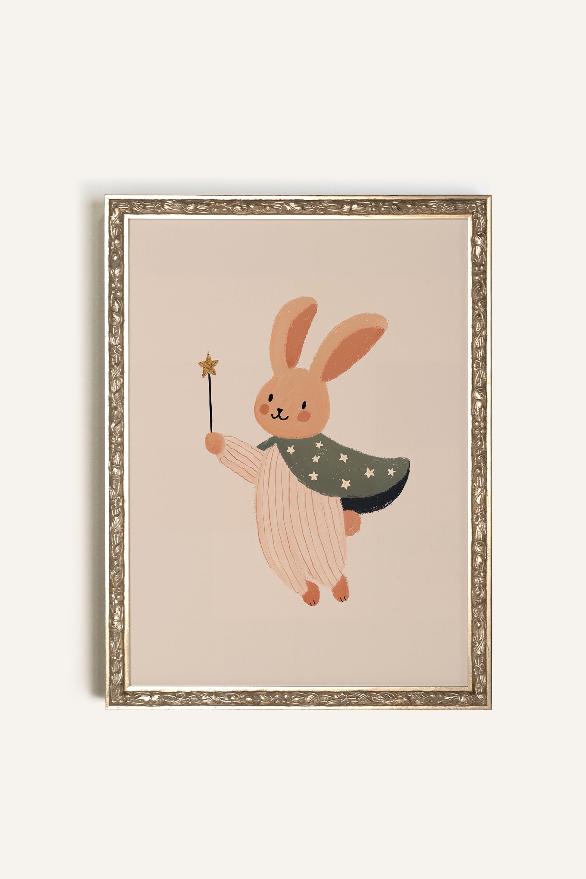 MAGICAL RABBIT, VINTAGE SILVER FRAME
