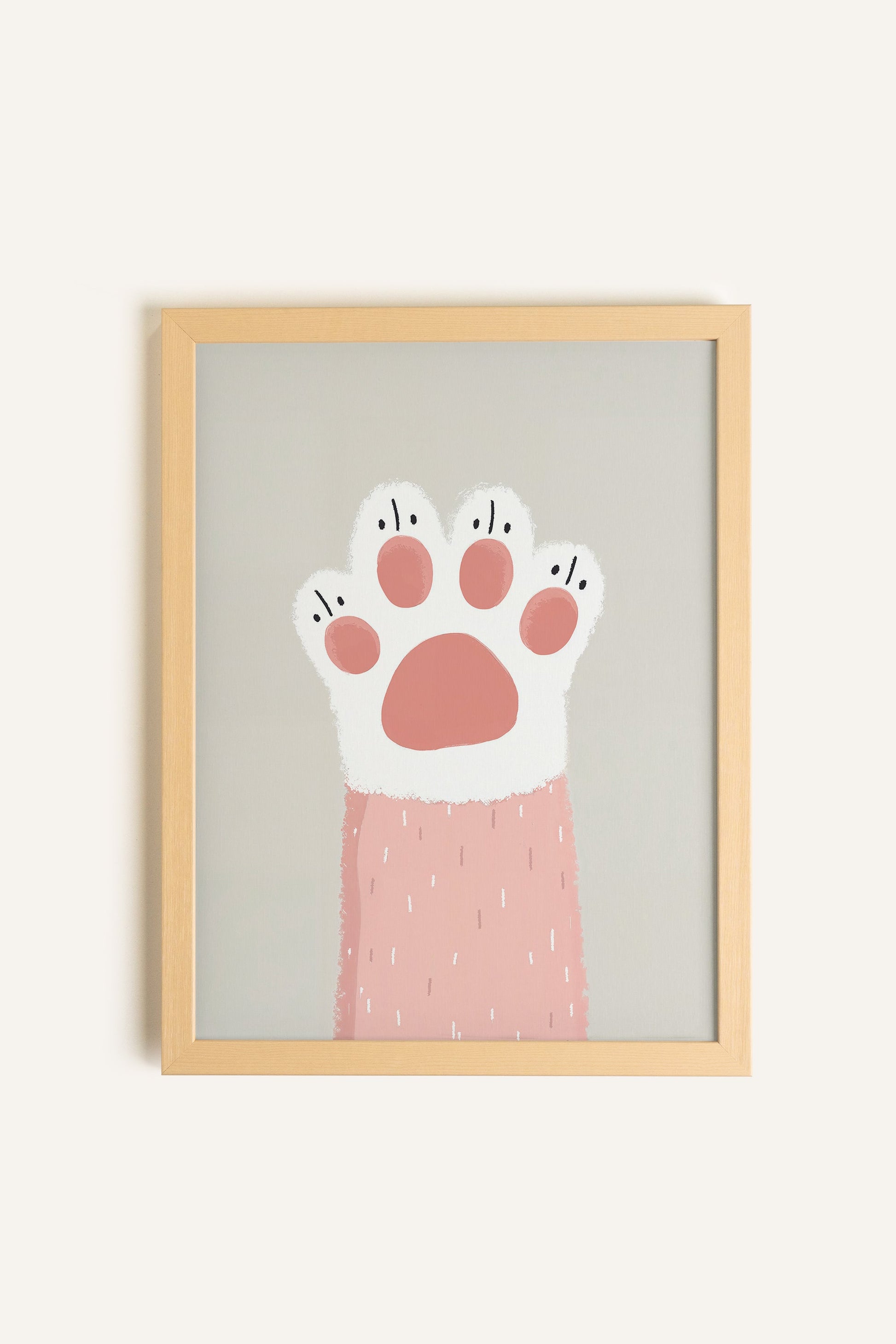 Soft Paw, Framed Rigid Canvas
