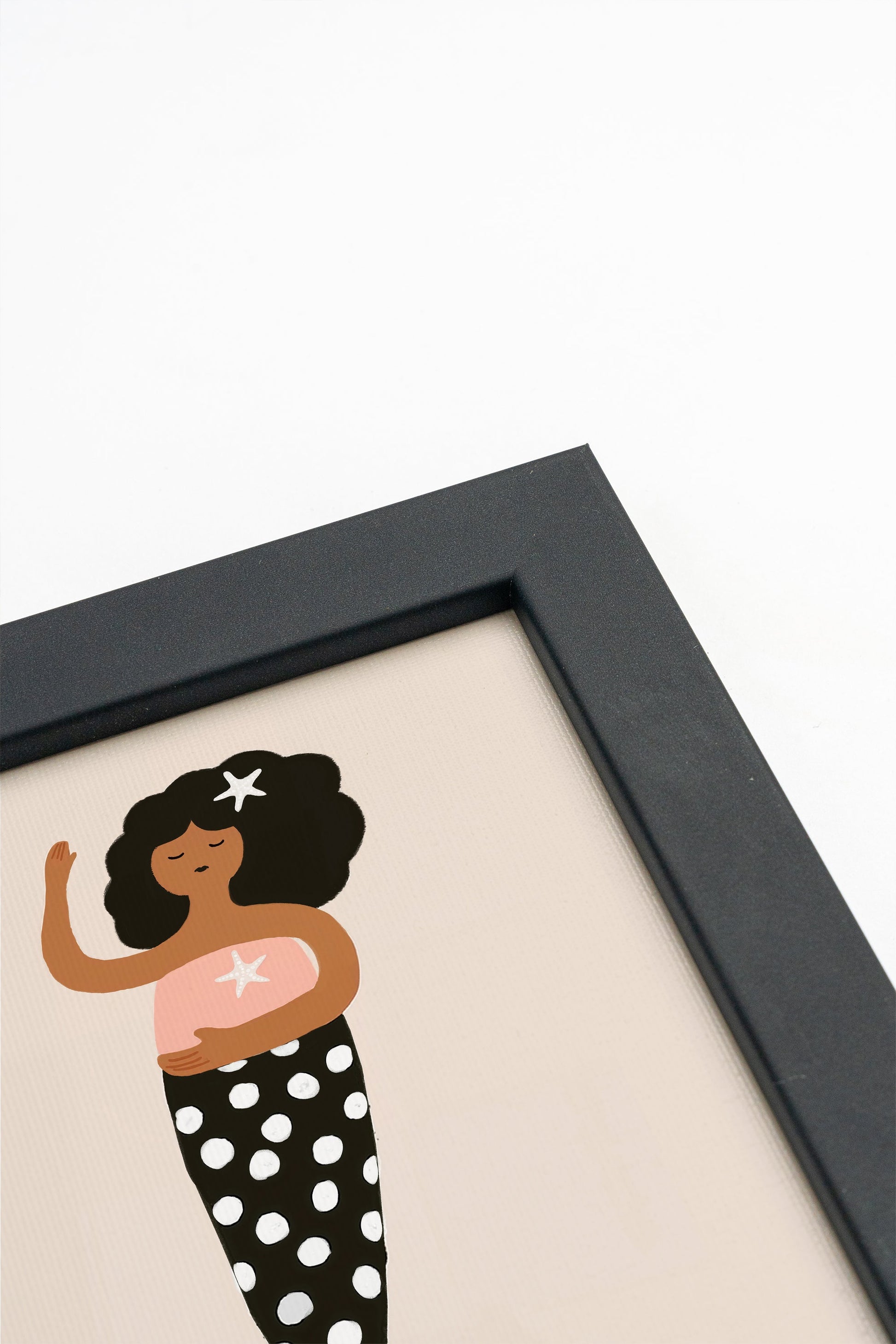 Starry Siren, Framed Stretched Canvas