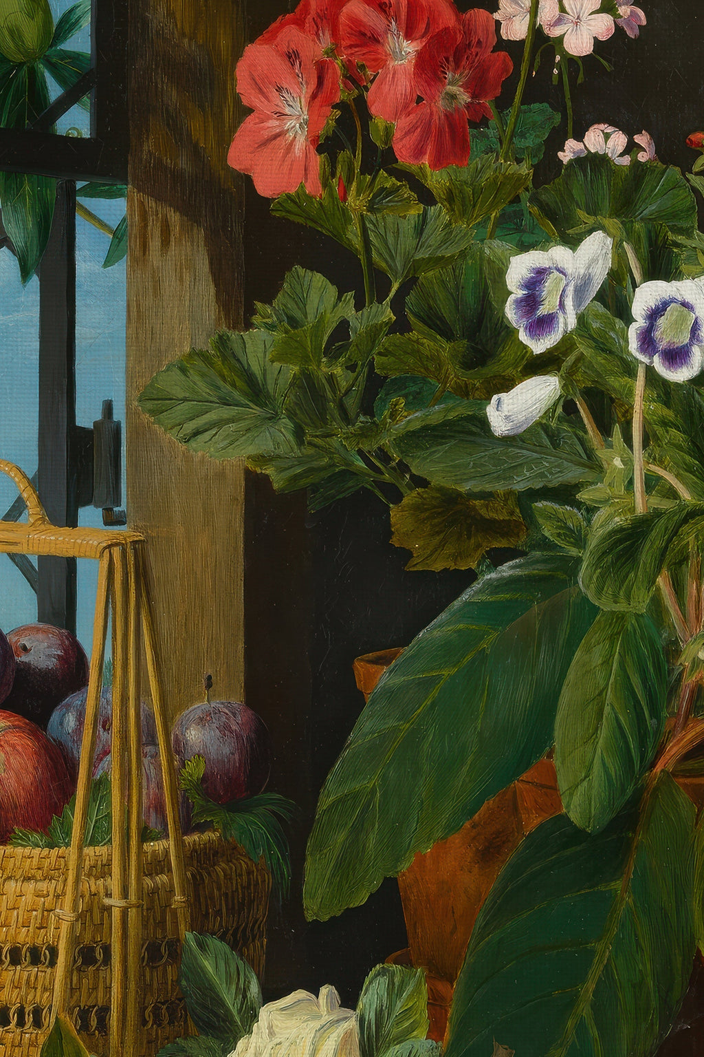 Summer Fruits, Vintage Frame Gold