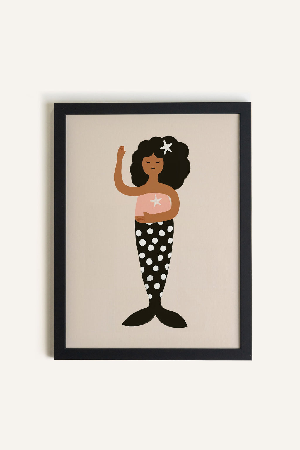 Starry Siren, Framed Stretched Canvas