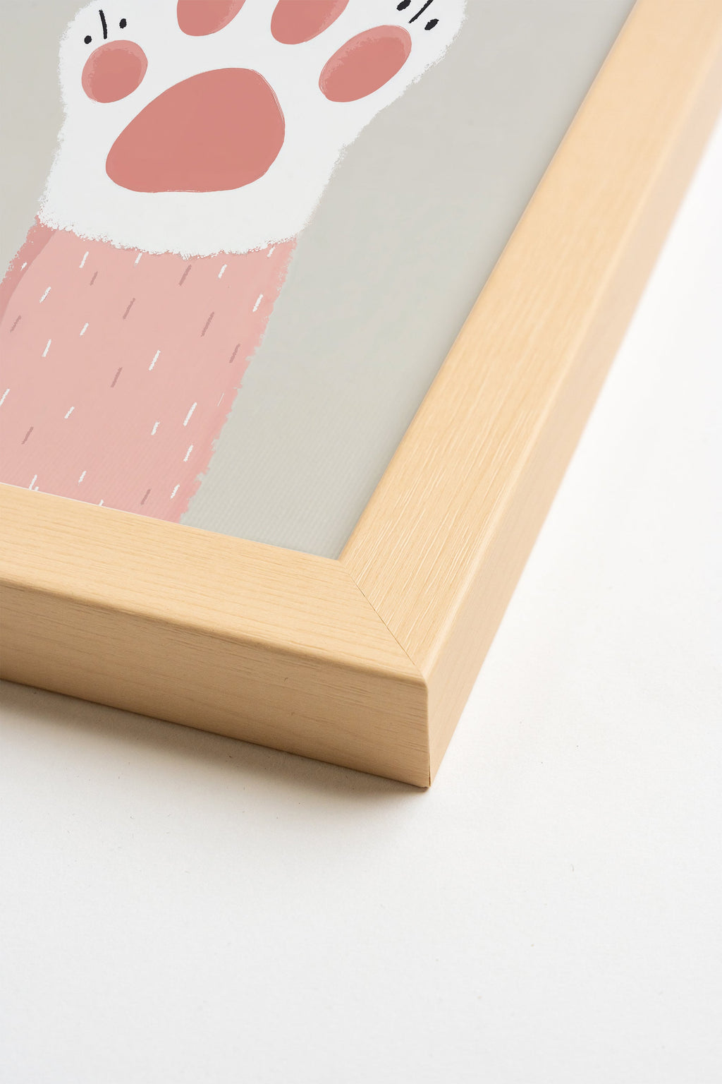 Soft Paw, Framed Rigid Canvas