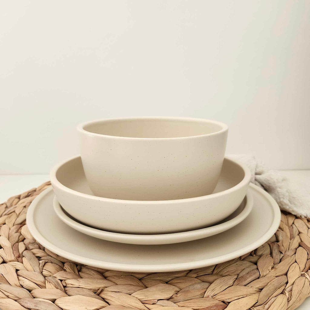 Ceramic Dinnerware (Cream White)